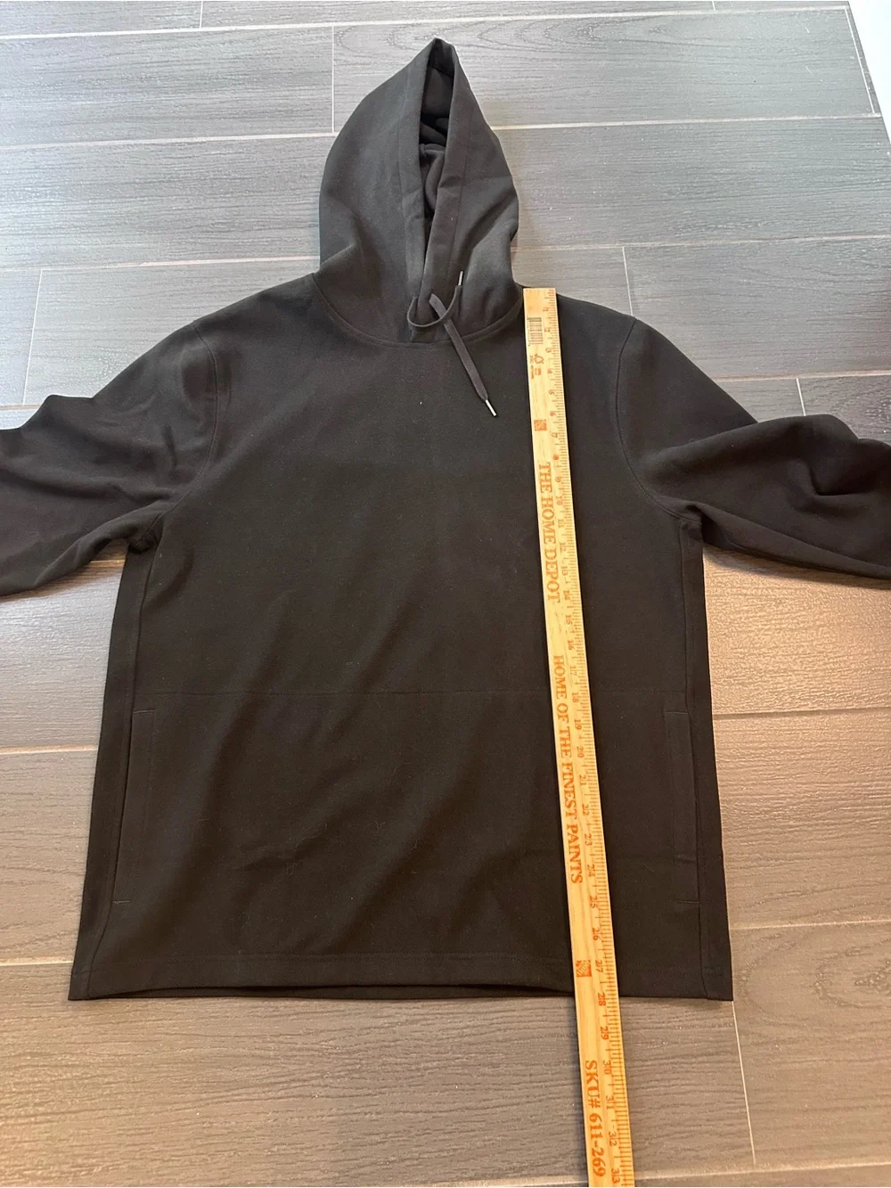 J. Crew Black Seaboard Hoodie Pullover Sweatshirt